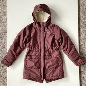 Columbia Omni-Tech Maroon Hooded Winter Jacket